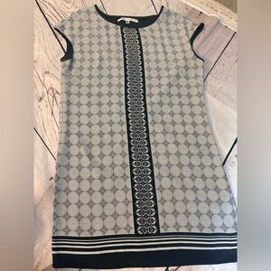 Women’s Max Studio black and white lined dress medium